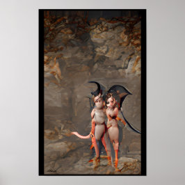 Pixie Twins van de tweede cirkel Poster