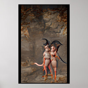 Pixie Twins van de tweede cirkel Poster
