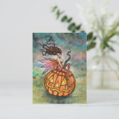 Pixie van Halloween Feeënkunst door Molly Harrison Briefkaart (Staand voorkant)