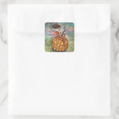Pixie van Halloween Feeënkunst door Molly Harrison Vierkante Sticker (Tas)