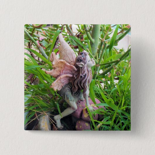Pixie Vierkante Button 5,1 Cm (Voorkant)