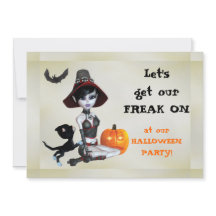 Pixie Witch Freak op Halloween Party