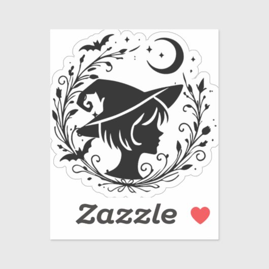 Pixie Witch Wiccan toverheksen Halloween Sticker (Vel)