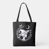 Pixie Witch Wiccan toverheksen Halloween Tote Bag (Achterkant)