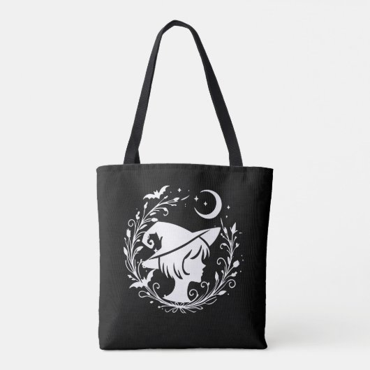 Pixie Witch Wiccan toverheksen Halloween Tote Bag (Achterkant)