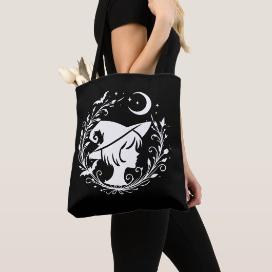 Pixie Witch Wiccan toverheksen Halloween Tote Bag (Dichtbij)