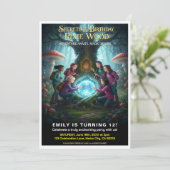 Pixie Wood Magical Birthday Party Kaart (Staand voorkant)