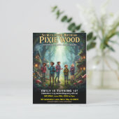 Pixie Wood Magische Verjaardagsfeestje Briefkaart (Staand voorkant)