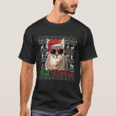Pixiebob Cat Feliz Meowidad Funny Kerstmis T-shirt (Voorkant)