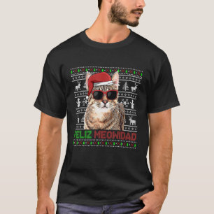 Pixiebob Cat Feliz Meowidad Funny Kerstmis T-shirt
