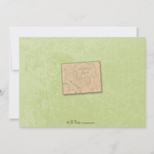 Pixies and Pirates Party Invitation Kaart (Achterkant)