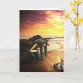 Pixies oproepen kaart (Gele Bloem)