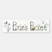 Pixie's Pocket Logo Bumpersticker (Voorkant)