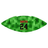 Pixilated Grass Speler Naam Nummer Cool American Football (Paneel)