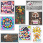 Pixlyne Sticker Set #1 (Voorkant)