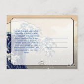 PixPix, Great Wave, Hokusai, 飾 の 神 Dezines 北 Dezin Briefkaart (Achterkant)