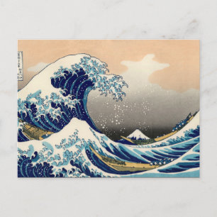 PixPix, Great Wave, Hokusai, 飾 の 神 Dezines 北 Dezin Briefkaart