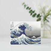PixPix, Great Wave, Hokusai, 飾 の 神 Dezines 北 Dezin Briefkaart (Staand voorkant)