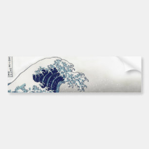 PixPix, Great Wave, Hokusai, 飾 の 神 Dezines 北 Dezin Bumpersticker