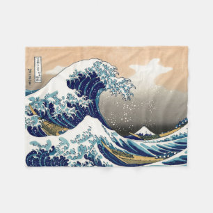 PixPix, Great Wave, Hokusai, 飾 の 神 Dezines 北 Dezin Fleece Deken