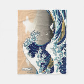 PixPix, Great Wave, Hokusai, 飾 の 神 Dezines 北 Dezin Fleece Deken (Voorkant)