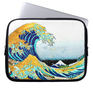 PixPix, Great Wave, Hokusai, 飾 の 神 Dezines 北 Dezin Laptop Sleeve