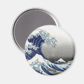 PixPix, Great Wave, Hokusai, 飾 の 神 Dezines 北 Dezin Magneet (Voorkant / Achterkant)