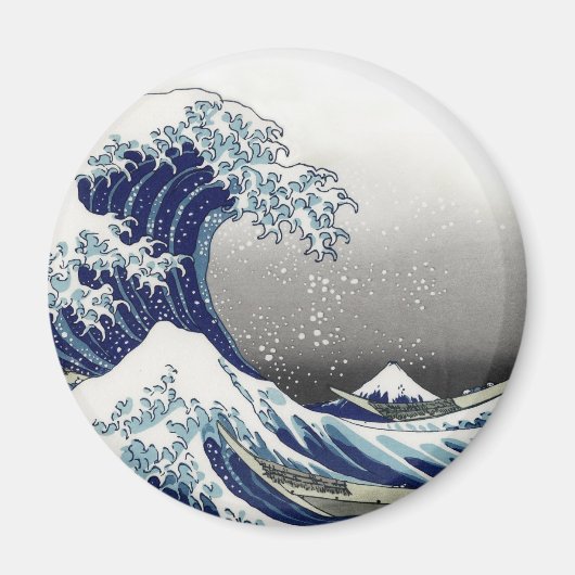 PixPix, Great Wave, Hokusai, 飾 の 神 Dezines 北 Dezin Magneet (Voorkant)
