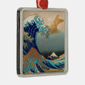 PixPix, Great Wave, Hokusai, 飾 の 神 Dezines 北 Dezin Metalen Ornament (Rechts)