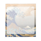 PixPix, Great Wave, Hokusai, 飾 の 神 Dezines 北 Dezin Notitieblok (Voorkant)