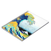 PixPix, Great Wave, Hokusai, 飾 の 神 Dezines 北 Dezin Notitieboek (Linkerzijde)