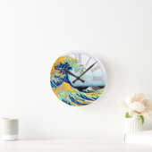 PixPix, Great Wave, Hokusai, 飾 の 神 Dezines 北 Dezin Ronde Klok (Huis)