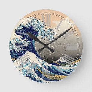 PixPix, Great Wave, Hokusai, 飾 の 神 Dezines 北 Dezin Ronde Klok
