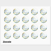 PixPix, Great Wave, Hokusai, 飾 の 神 Dezines 北 Dezin Ronde Sticker (Vel)