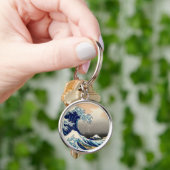 PixPix, Great Wave, Hokusai, 飾 の 神 Dezines 北 Dezin Sleutelhanger (Hand)