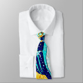 PixPix, Great Wave, Hokusai, 飾 の 神 Dezines 北 Dezin Stropdas (Gebonden)