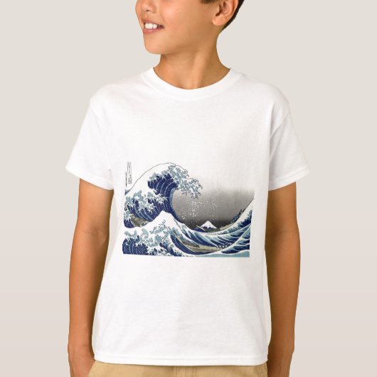 PixPix, Great Wave, Hokusai, 飾 の 神 Dezines 北 Dezin T-shirt (Voorkant)