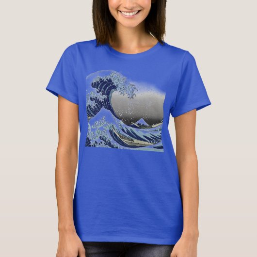 PixPix, Great Wave, Hokusai, 飾 の 神 Dezines 北 Dezin T-shirt (Voorkant)