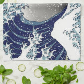 PixPix, Great Wave, Hokusai, 飾 の 神 Dezines 北 Dezin Theedoek (Gevouwen)