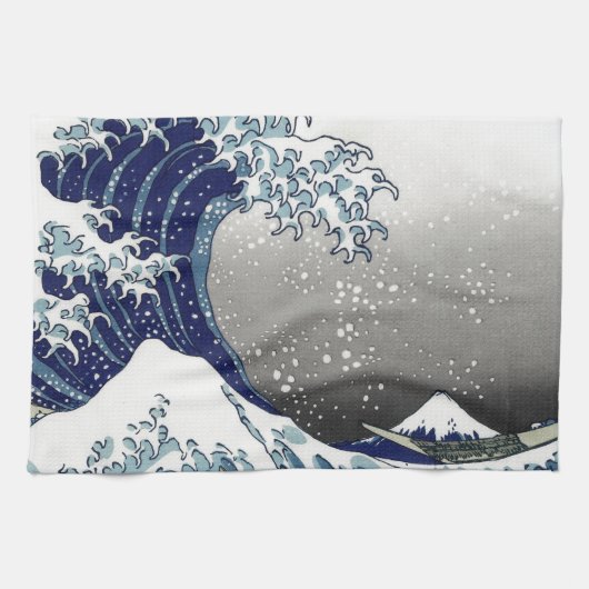 PixPix, Great Wave, Hokusai, 飾 の 神 Dezines 北 Dezin Theedoek (Horizontaal)