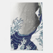 PixPix, Great Wave, Hokusai, 飾 の 神 Dezines 北 Dezin Theedoek (Verticaal)