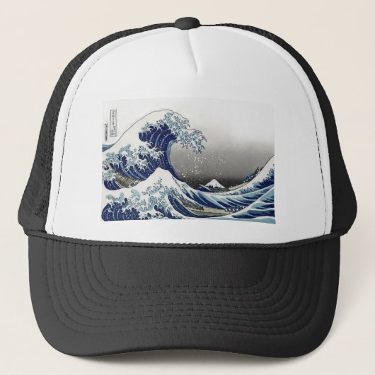 PixPix, Great Wave, Hokusai, 飾 の 神 Dezines 北 Dezin Trucker Pet (Voorkant)