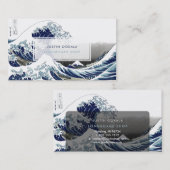 PixPix, Great Wave, Hokusai, 飾 の 神 Dezines 北 Dezin Visitekaartje (Voorkant / Achterkant)