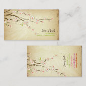 PixPixZines /roze boomtrimmers Deeltjeskoker ♥ Visitekaartje (Voorkant / Achterkant)