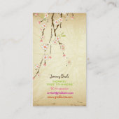 PixPixZines /roze boomtrimmers Deeltjeskoker ♥ Visitekaartje (Achterkant)