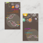 PixZines-kleuter-vogels/dij-kleur-♥-♥ Visitekaartje (Voorkant / Achterkant)