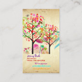PixZines RETRO TREE TRIMMER ♥/DIY Visitekaartje (Achterkant)