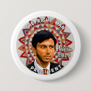 Piyush "Bobby" Jindal voor president 2016 Ronde Button 7,6 Cm