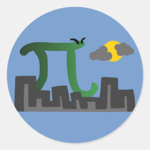 Pizilla Ronde Sticker