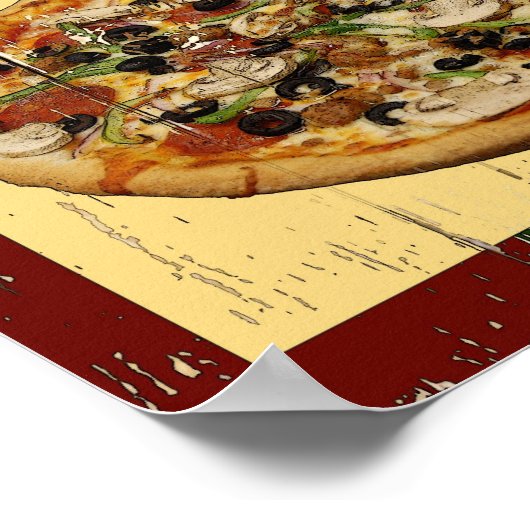 Pizza 1 poster (Hoek)